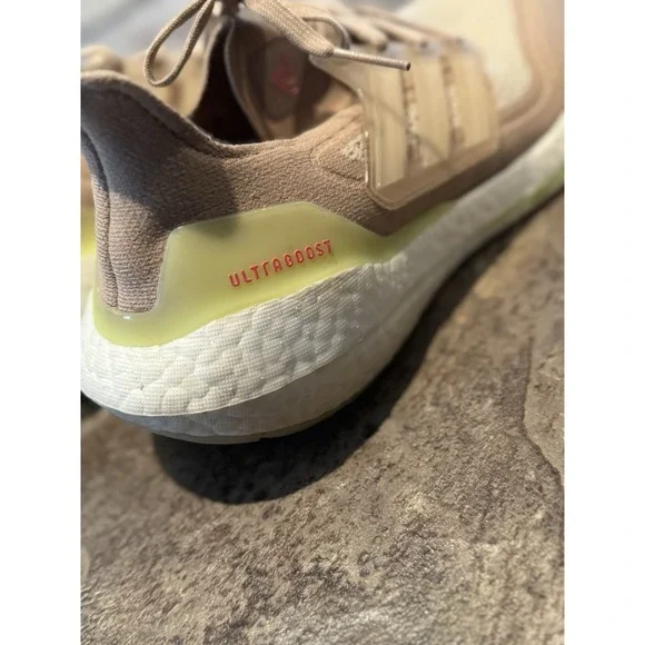 Adidas Ultraboost 21 Running Shoes Ash Pearl Halo Ivory Women's Size 7.5 EUC - Picture 6 of 9